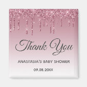 Glam Paarse roze roze roodbruin Goud Hartelijk dan Magneet (Voorkant)