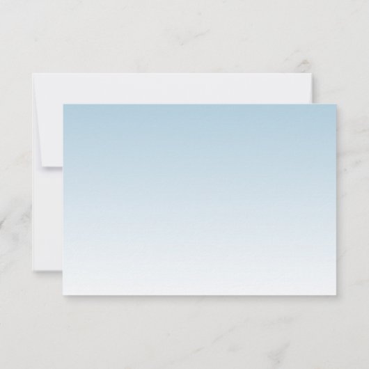 Glam Parties scintillant bleu clair Carte de répon (Dos)