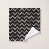 Glam Parties scintillant Chevron #3 (Gant de toilette)