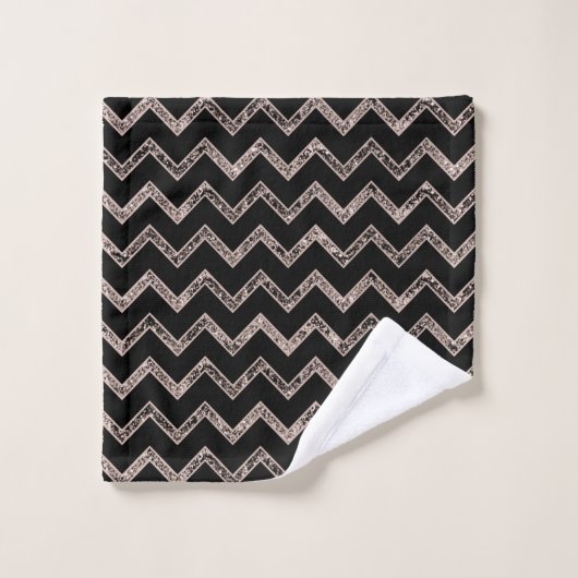 Glam Parties scintillant Chevron #3 (Gant de toilette)