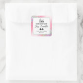Glam Parties scintillant rose Soy Candle Étiquette (Sac)
