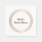 Glam-partij: goudcirkels moderne Stippen Servetten (Voorkant)