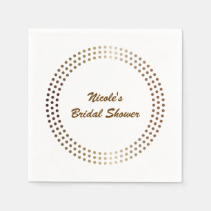 Glam-partij: goudcirkels moderne Stippen Servetten