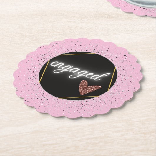 Glam pasta kartonnen onderzetters (Gekanteld)