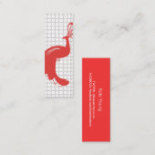  GLAM PEACOCK Slim Visitekaartje (Voorkant / Achterkant)