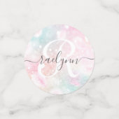 Glam Pink Glitter Pastel Girly Pattern Confetti (Kleine voorkant)