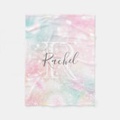 Glam Pink Glitter Pastel Girly Pattern Fleece Deken (Voorkant)