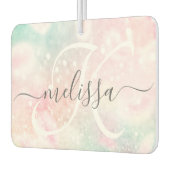 Glam Pink Glitter Pastel Girly Pattern Luchtverfrisser (Links)