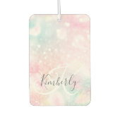 Glam Pink Glitter Pastel Girly Pattern Luchtverfrisser (Voorkant)