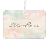 Glam Pink Glitter Pastel Girly Pattern Luchtverfrisser (Achterkant)