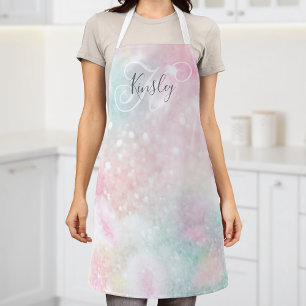 Glam Pink Glitter Pastel Girly Pattern Schort