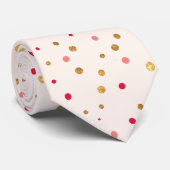 Glam Pink Gold Glitter Stropdas (Opgerold)