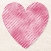 Glam Pink Stripes Kartonnen Onderzetters (Voorkant)
