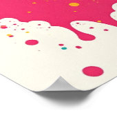 Glam Pop Art Red Lips et Diamond Poster (Coin)