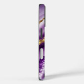 Glam Purple Agate Geode iPhone 16 Tough Coque (Verso / Droite)