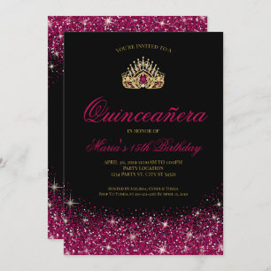 Glam Quinceañera Kaart