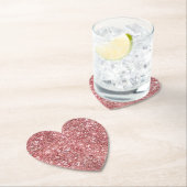 Glam Red Confetti Glitter Kartonnen Onderzetters (Insitu)