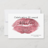 Glam Red Lips Kaart (Voorkant)