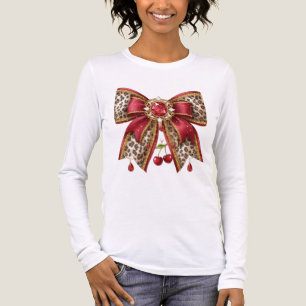 glam rode strik stijl Tri-Blend shirt
