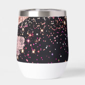 Glam Roos Black Glitter Blush Rozen (Achterkant)