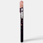 Glam Roos Black Glitter Blush Rozen Case-Mate iPhone Case (Achterkant / Links)