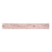 Glam Roos Gold Blush Abstract Verjaardag Lint (Voorkant)