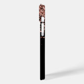 Glam Roos Gold Glitter Elegant Monogram Case-Mate iPhone Case (Achterkant / Links)