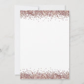 Glam Roos Gold Glitter: kerstfeest Kaart (Achterkant)