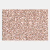 Glam Roos Gold Glitter Leopard Inpakpapier Vel (Voorkant 3)