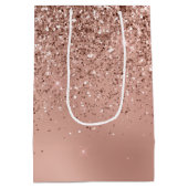 Glam Roos Gold Glitter Medium Cadeauzakje (Achterkant)