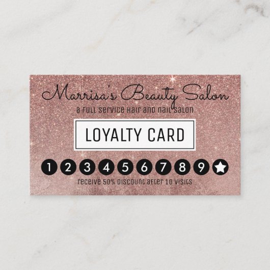 Glam Roos Gold Glitter Mesh Loyalty Dispatch (Voorkant)