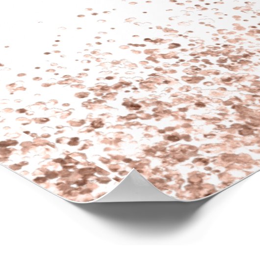 Glam Roos Gold Glitter Welkom 21e verjaardag Poster (Hoek)