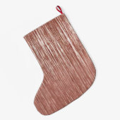 Glam Roos Gold Glitzy Sparkle Naam Grote Kerstsok (Achterkant (Hangend))