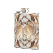 Glam Roos Goud Luxe Trendy Marmer Heupfles (Links)