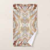 Glam Rose Gold Luxueux Marble Butterfly tendance (Serviette à main)