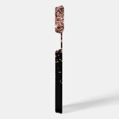 Glam Rose Gold Parties scintillant Élégant Monogra (Côté droit)