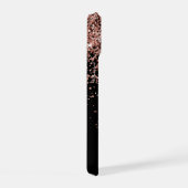Glam Rose Gold Parties scintillant Élégant Monogra (Côté droit)