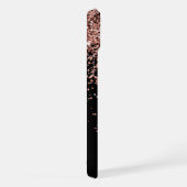 Glam Rose Gold Parties scintillant Élégant Monogra (Côté droit)