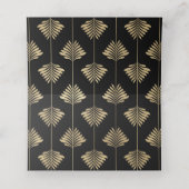 Glam Royal Gold Black Art Deco 20s Wedding (Binnenkant ongevouwen)