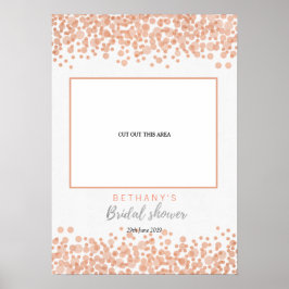 Glam Roze belletjes Vrijgezellenfeest Snijd Foto B Poster