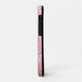 Glam Roze Glitzy Glitter Leopard Print Case-Mate iPhone Case (Achterkant/links)