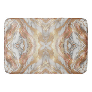 Glam Roze Goud Luxe Trendy Marmer Vlinder Badmat