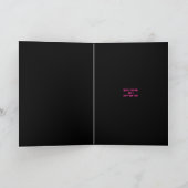 Glam Roze Kerstboom Feestdagen Kaart (Binnen)