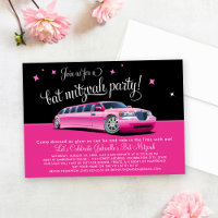 Glam Roze Limo Bat Mitzvah Feest