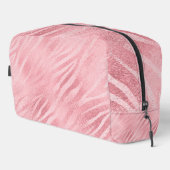 Glam Roze Zebra Print Toilettasje (Rechterhoek)