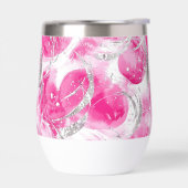 Glam Roze Zilveren Abstracte Cirkels (Links)