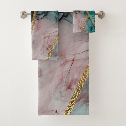 Glam Rust Blush Turquoise & Gold Chic Moderne Glam (En situation)