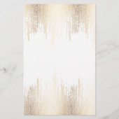 Glam Script Gold Confetti Flyer (Achterkant)