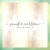 Glam Script Gouden Confetti Regen Raamsticker (Vel 3)