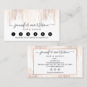 Glam Script Roos Gold Confetti Rain Loyalty (Voorkant / Achterkant)